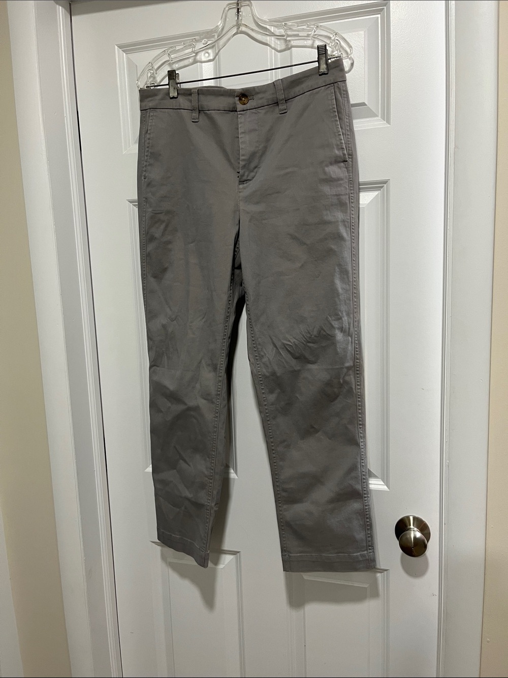 J. Crew womens Gray Straight Chinos-size8